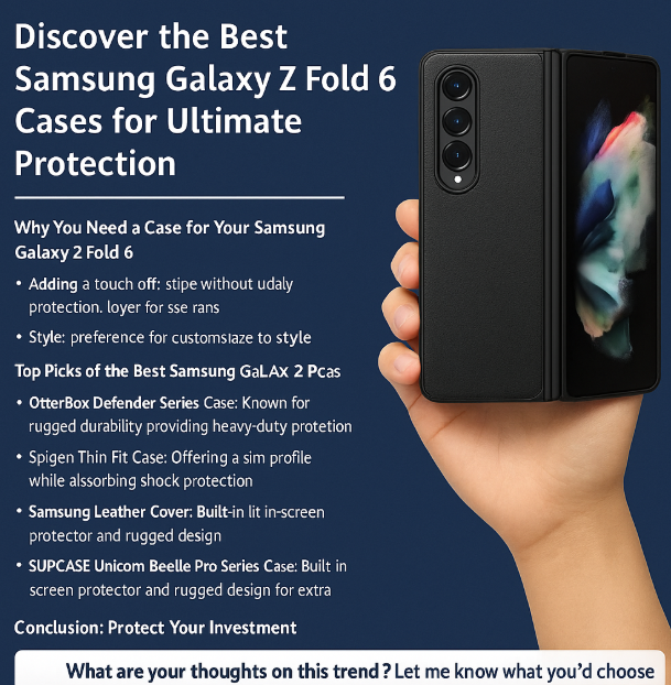 Best Samsung Galaxy Z Fold 6 Cases
