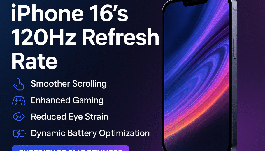 iPhone 16 120Hz refresh rate