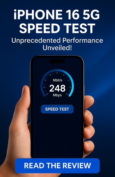 iPhone 16 5G speed test