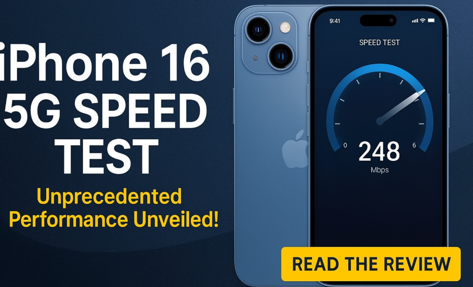 iPhone 16 5G speed test
