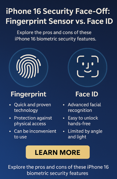 iPhone 16 biometric security