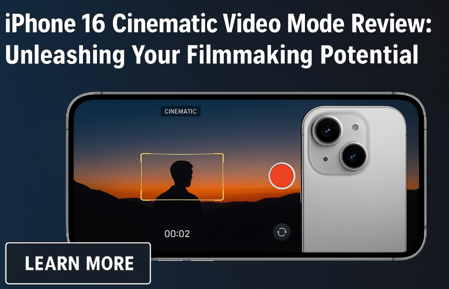 iPhone 16 cinematic video mode