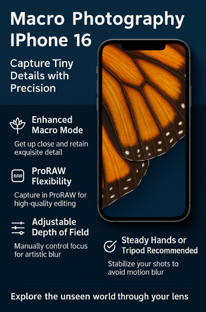 iPhone 16 macro photography tips