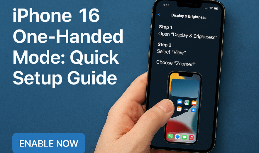 iPhone 16 one-handed mode