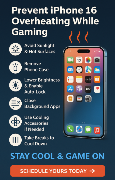 iPhone 16 overheating while gaming