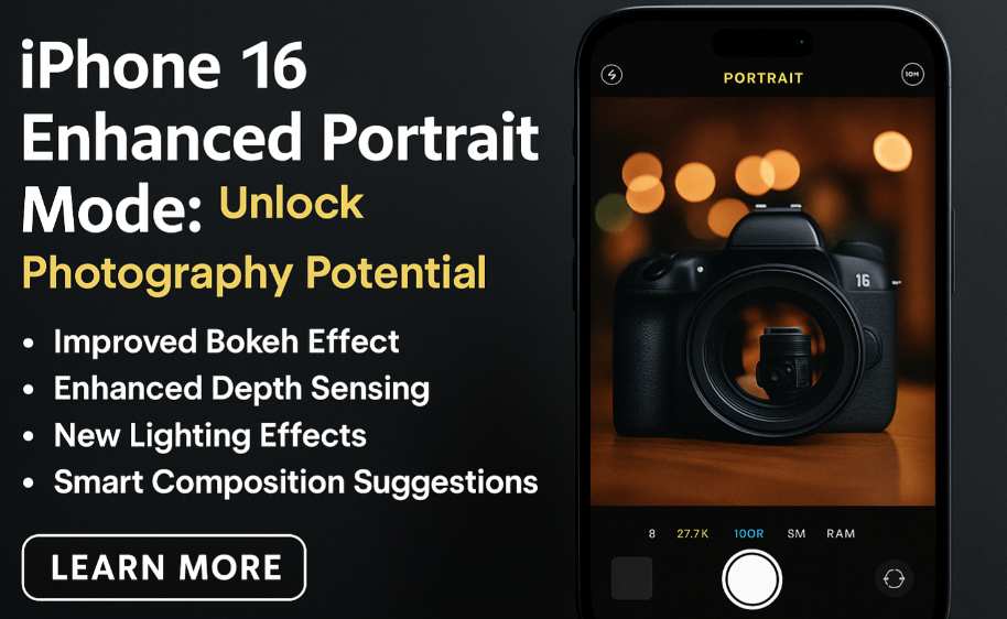 iPhone 16 portrait mode enhancements