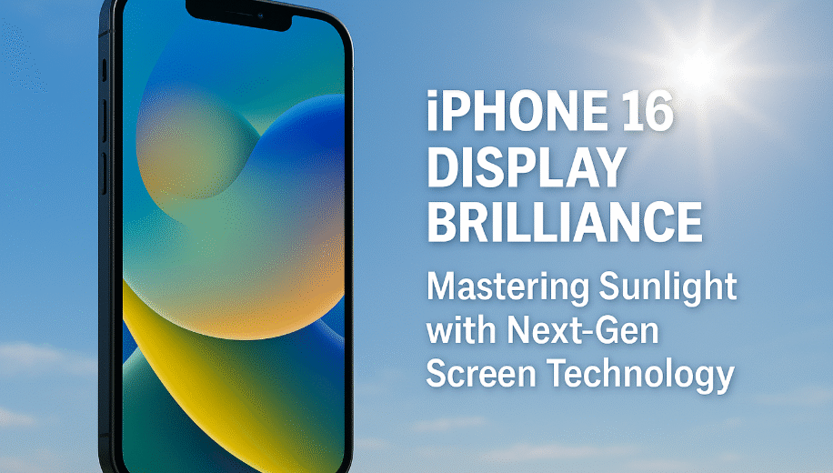 iPhone 16 sunlight display visibility