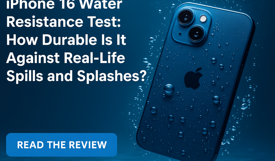iPhone 16 water resistance test