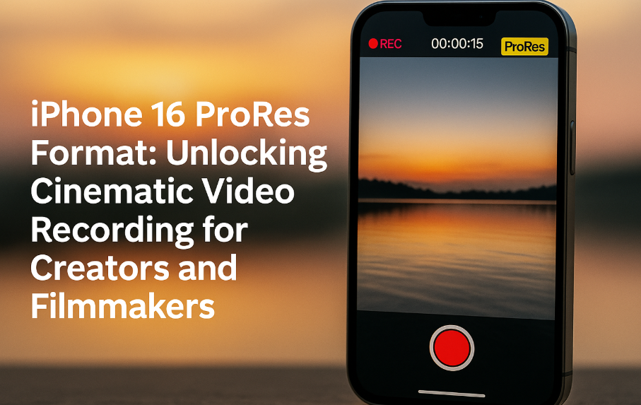 iPhone 16 ProRes video format