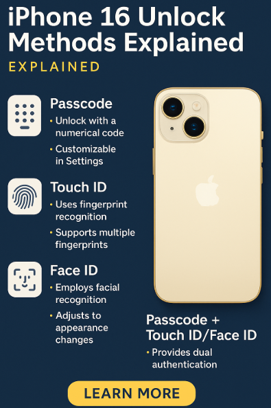 iPhone 16 unlock methods