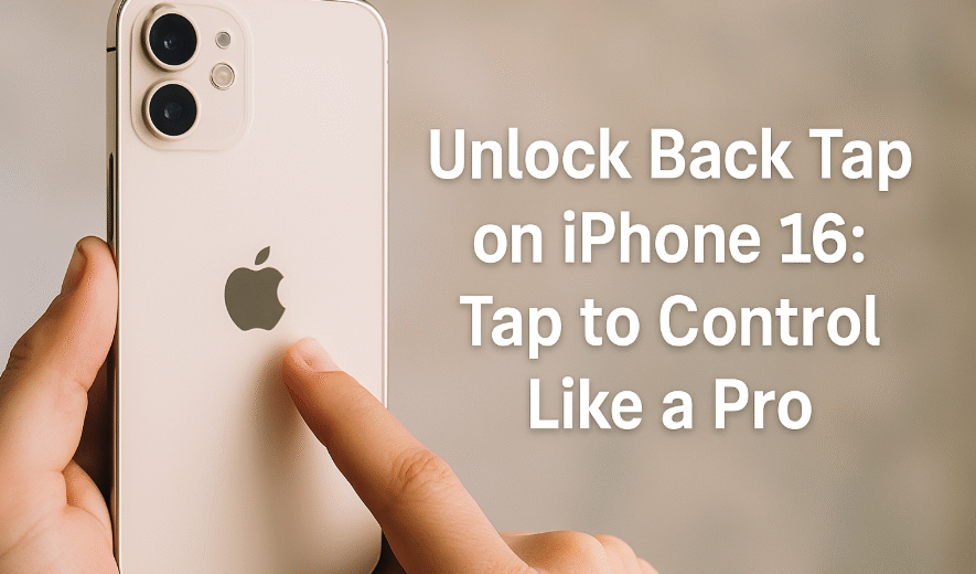 Back Tap iPhone 16