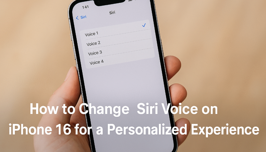 Change Siri voice iPhone 16