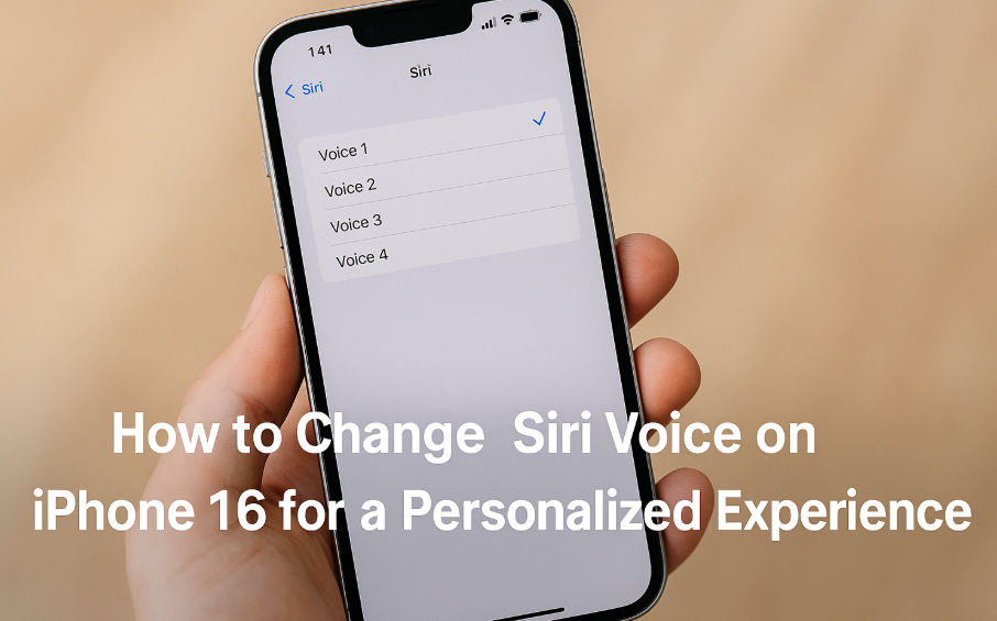 Change Siri voice iPhone 16