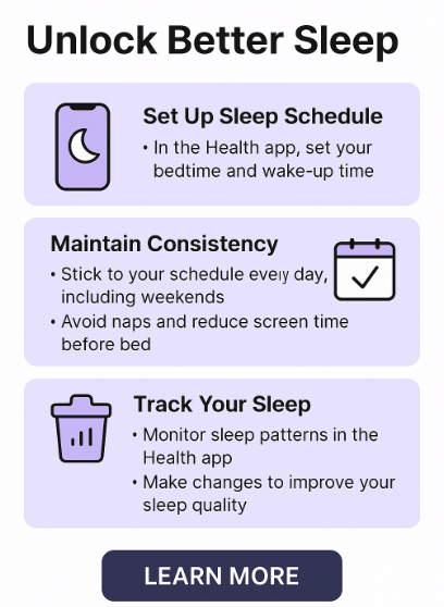 Custom Sleep Schedule iPhone 16