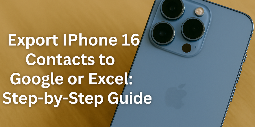 Export iPhone 16 contacts