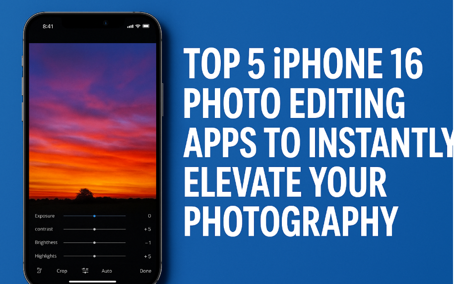 Photo editing apps for iPhone 16