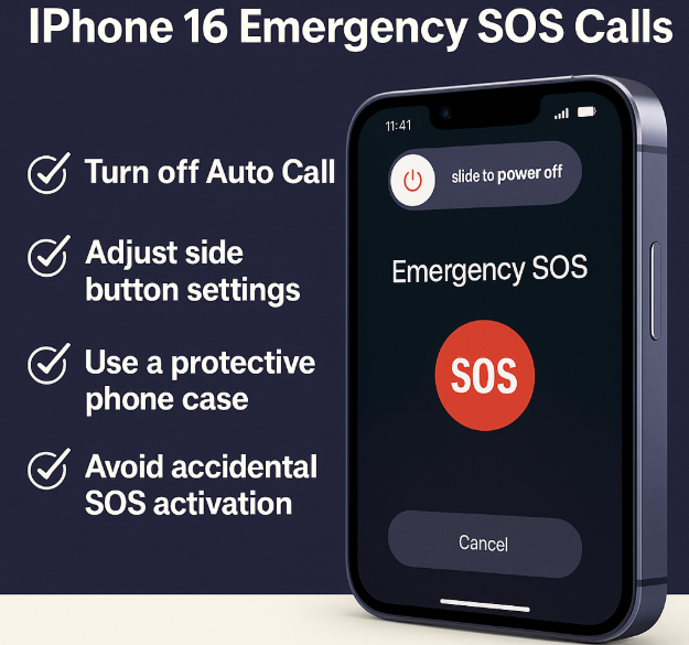 Prevent accidental iPhone 16 SOS