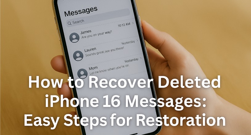 Recover Deleted iPhone 16 Messages