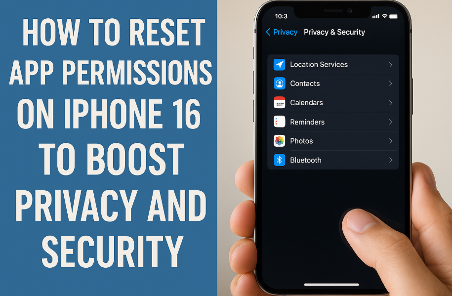 Reset App Permissions on iPhone 16