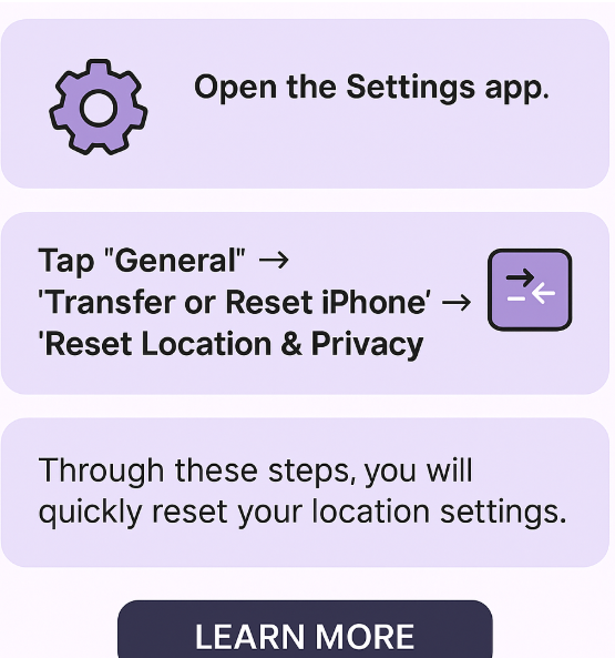 Reset iPhone 16 location settings