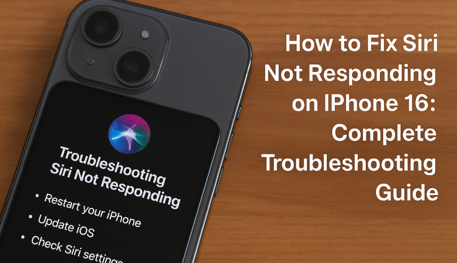 Siri not responding iPhone 16