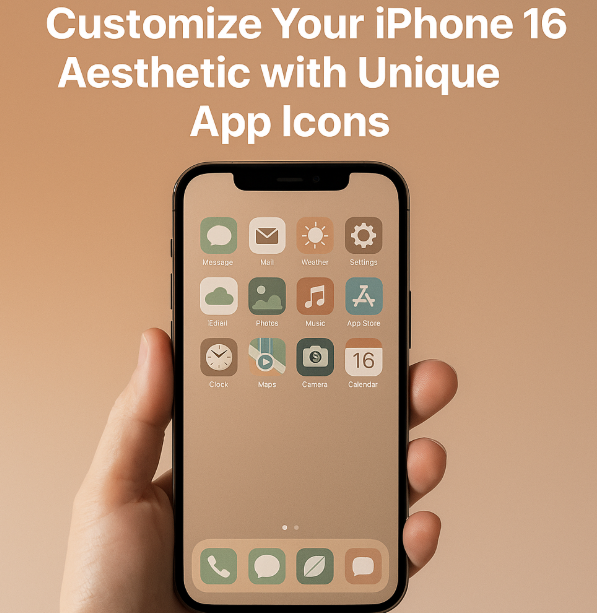 custom app icons iPhone 16

