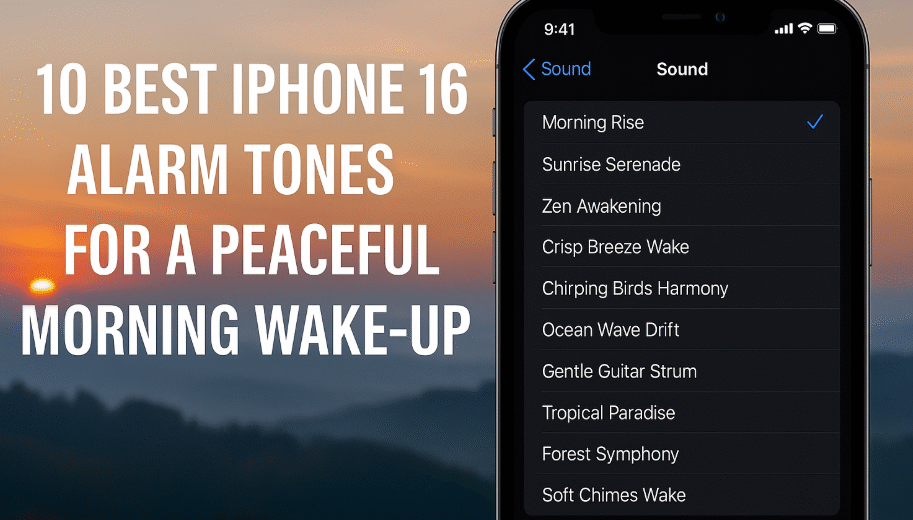 best iPhone 16 alarm tones for gentle wake up