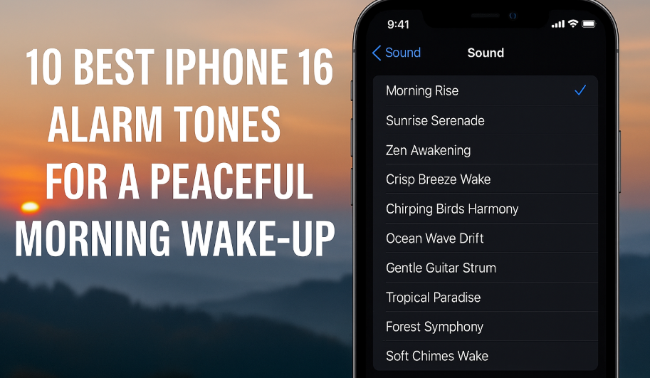 best iPhone 16 alarm tones for gentle wake up