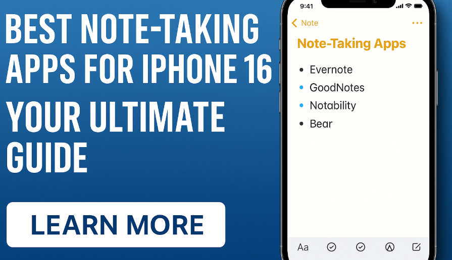 best note-taking apps for iPhone 16