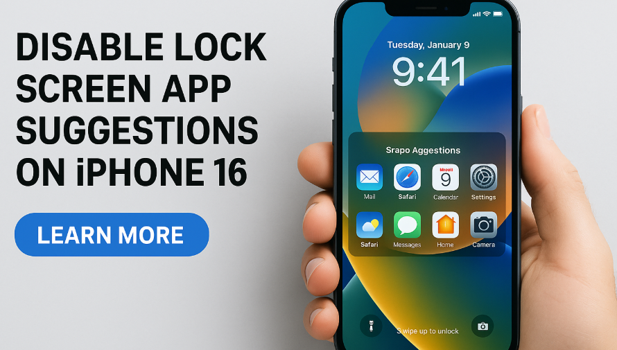 disable app suggestions iPhone 16