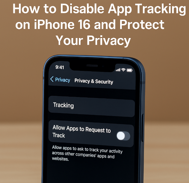 disable app tracking iPhone 16
