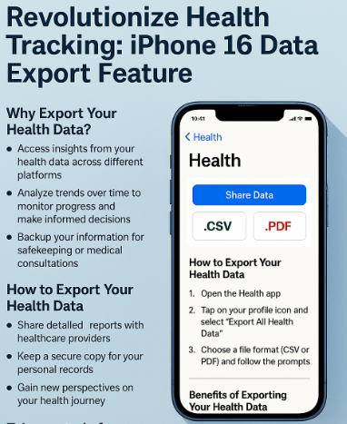 export health data from iPhone 16