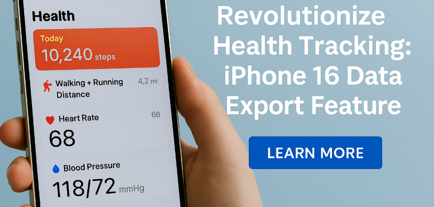 export health data from iPhone 16