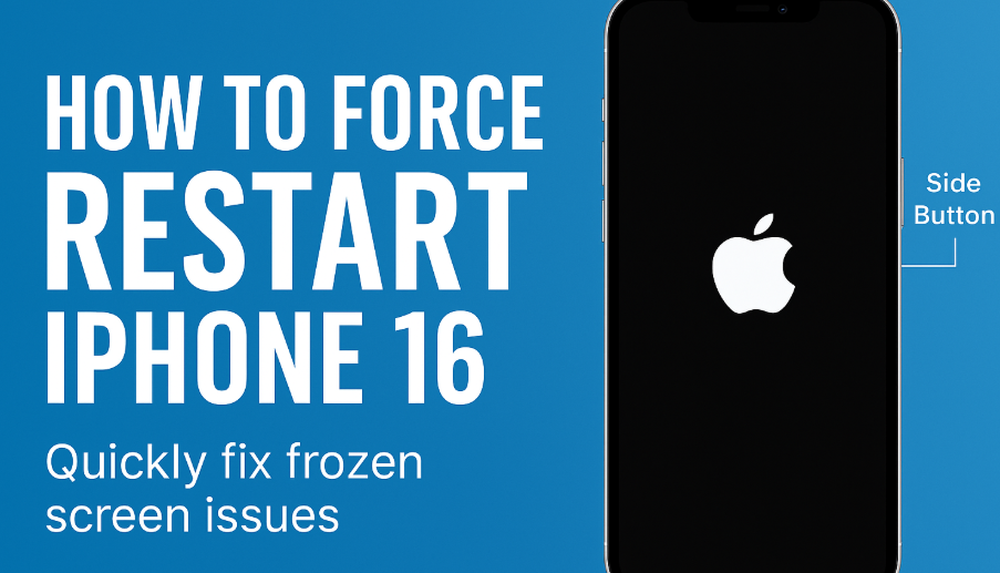 force restart iPhone 16
