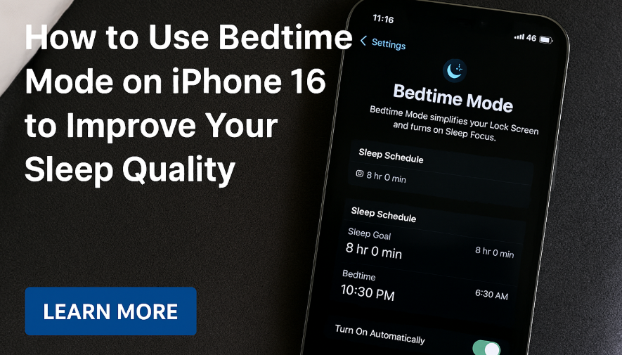 iPhone 16 Bedtime Mode