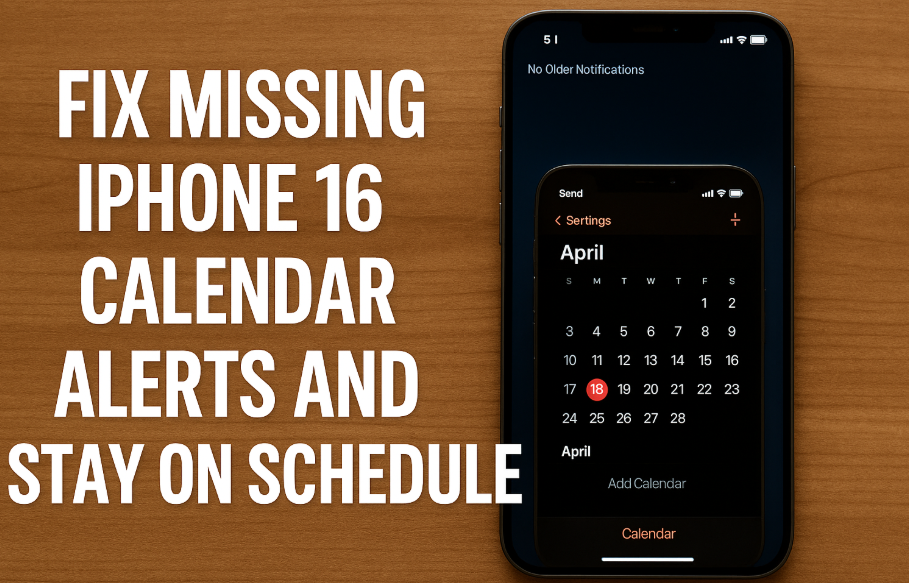 iPhone 16 Calendar Alerts Not Working