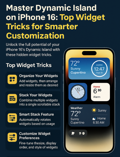 iPhone 16 Dynamic Island widgets