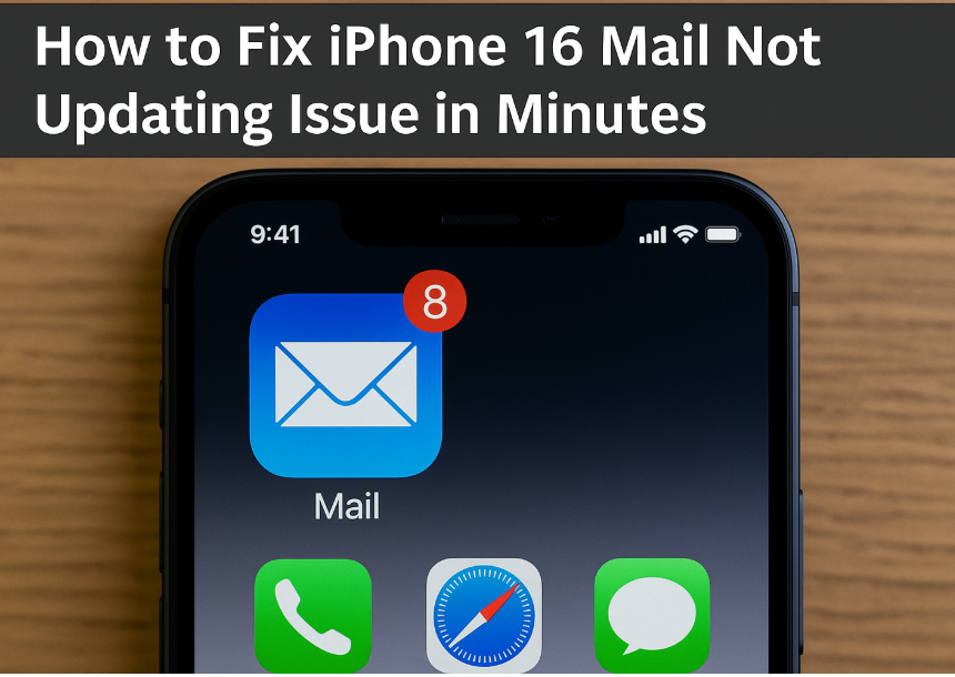 iPhone 16 Mail not updating