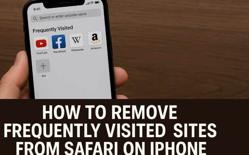 iPhone 16 Safari remove frequently visited sites