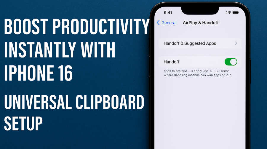 iPhone 16 Universal Clipboard Setup