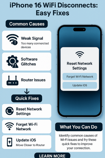  iPhone 16 WiFi disconnects