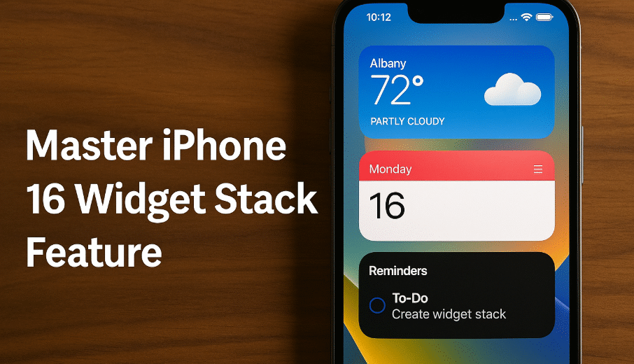 iPhone 16 Widget Stack