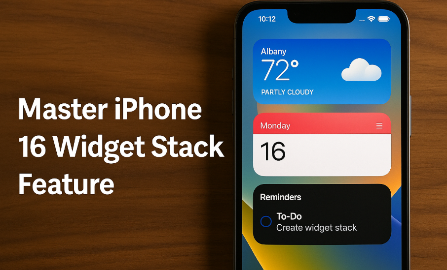 iPhone 16 Widget Stack