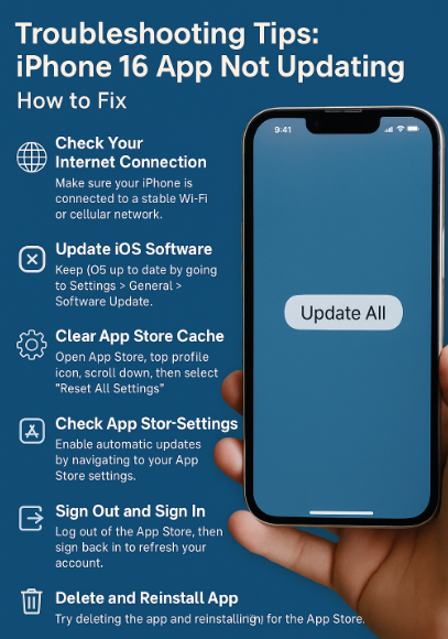 iPhone 16 app not updating