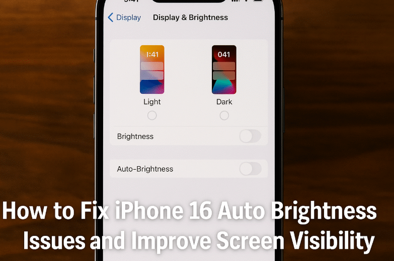iPhone 16 auto brightness issue