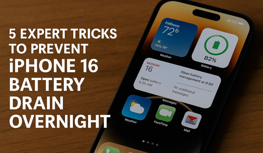 iPhone 16 battery drain overnight