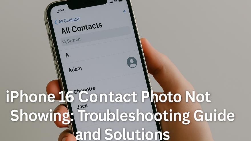 iPhone 16 contact photo not showing