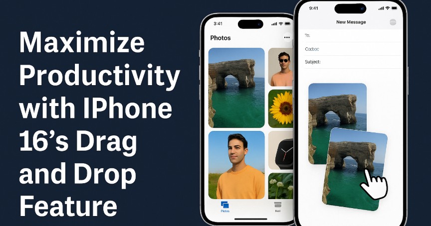 iPhone 16 drag and drop