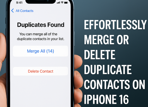 iPhone 16 duplicate contacts