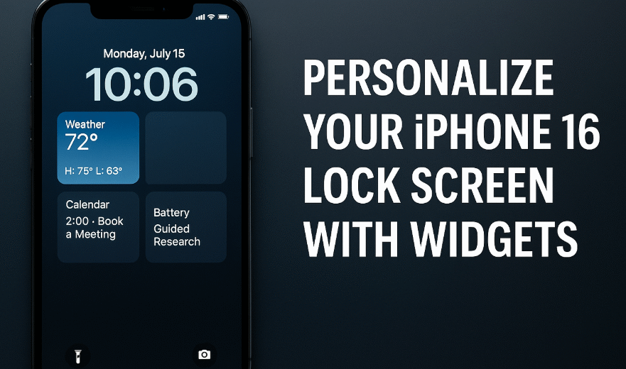 iPhone 16 lock screen widgets